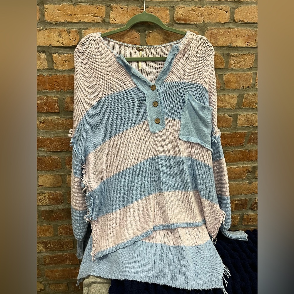 Oversized bohemian free people sweater